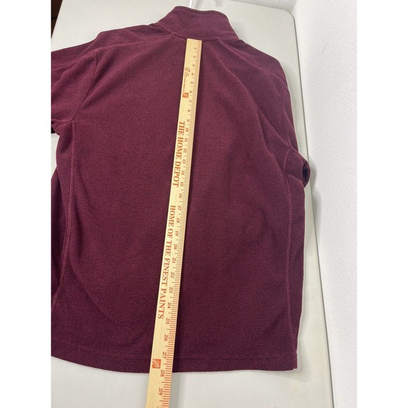 C9 by Champion 1/4 Zip Sweater Mens Large L Maroon Fleece Long Sleeve EUC - Picture 9 of 15